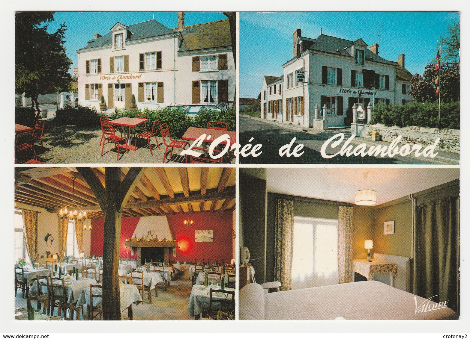 41 Maslives Vers Chambord Blois Bar Hôtel Restaurant L'Orée De Chambord En 4 Vues Postée De Bracieux De 1987 - Chambord