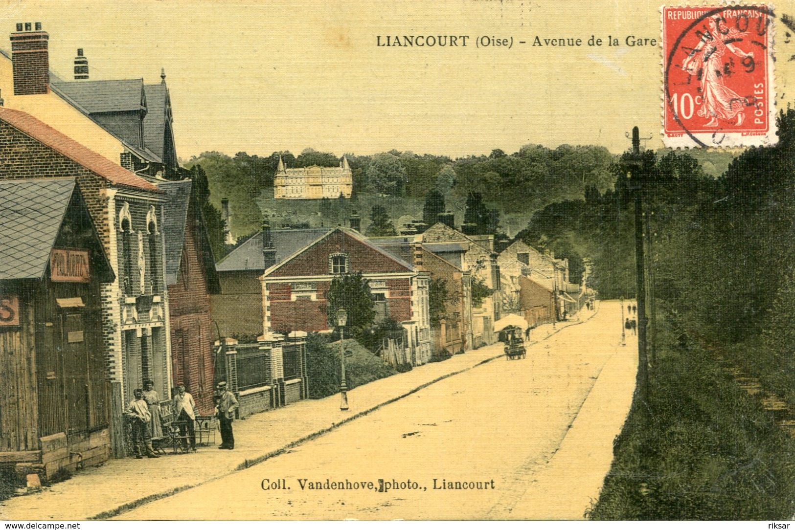 LIANCOURT(CARTE EN COULEUR TOILEE) - Liancourt