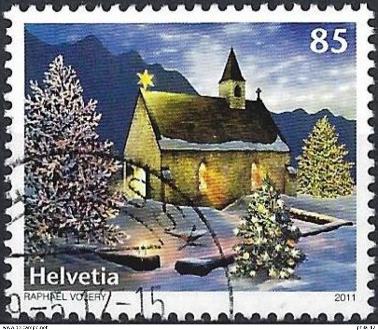 Switzerland 2011 - Christmas : Church ( Mi 2224 - YT 2156 ) - Gebruikt