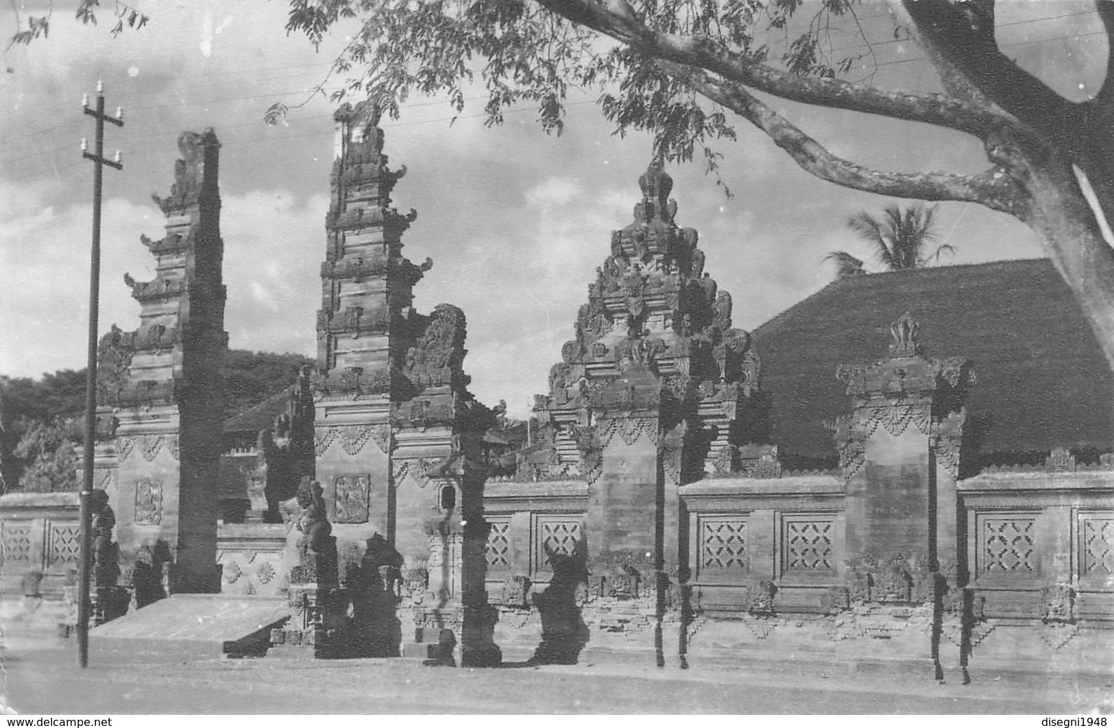 07357 " PHOTOGRAPHIC CARD IN BLACK AND WHITE - BELAKANG BALI HOTEL - DENPASAR - INDONESIA" CART. ORIG. NON SPED. - Indonesia