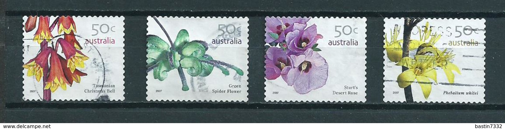 2007 Australia Complete Set Wildflowers Self-adhesive Used/gebruikt/oblitere - Gebruikt