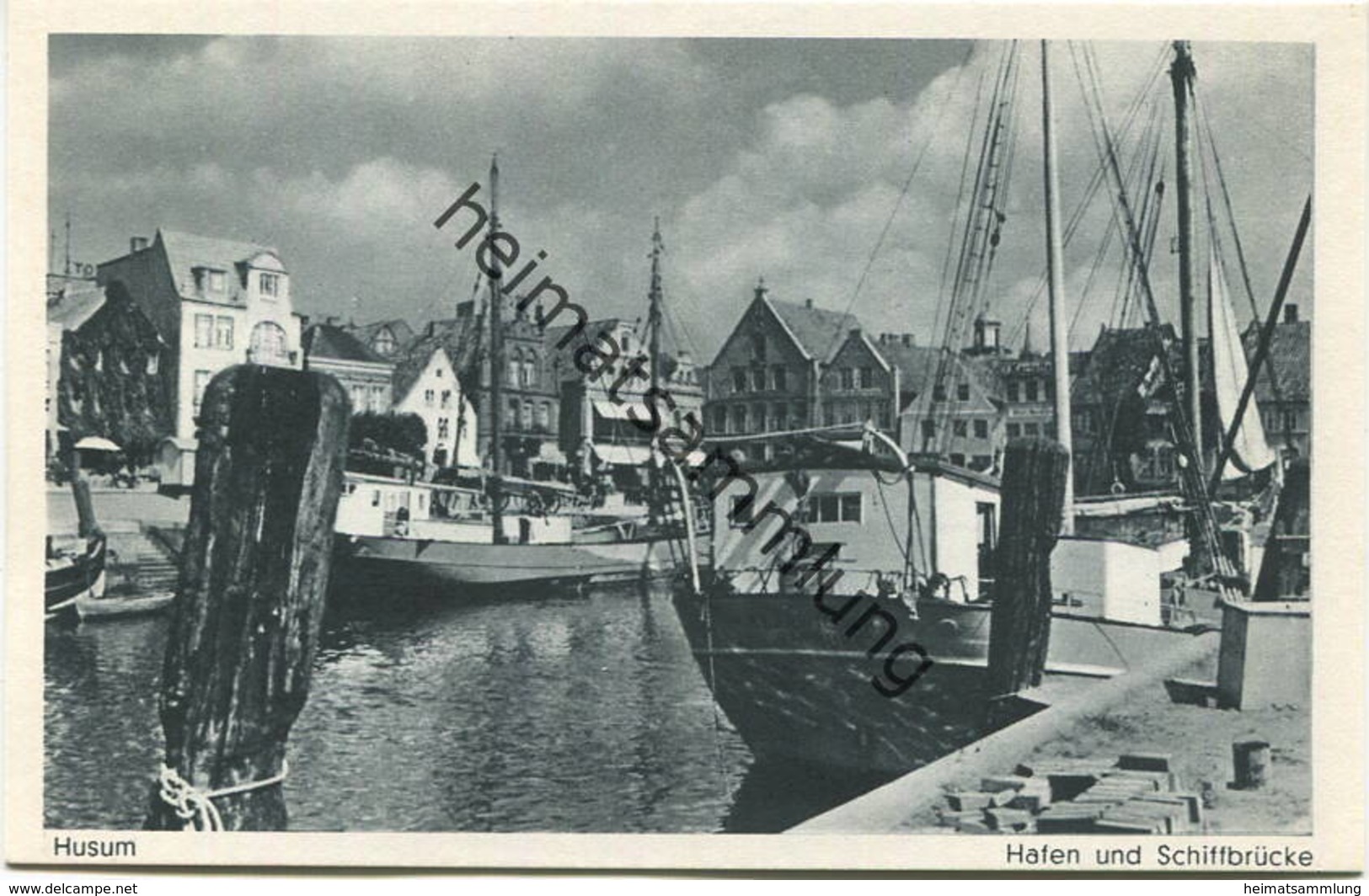 Husum - Hafen Und Schiffbrücke - Verlag Husumer Postkarten-Vereinigung - Husum