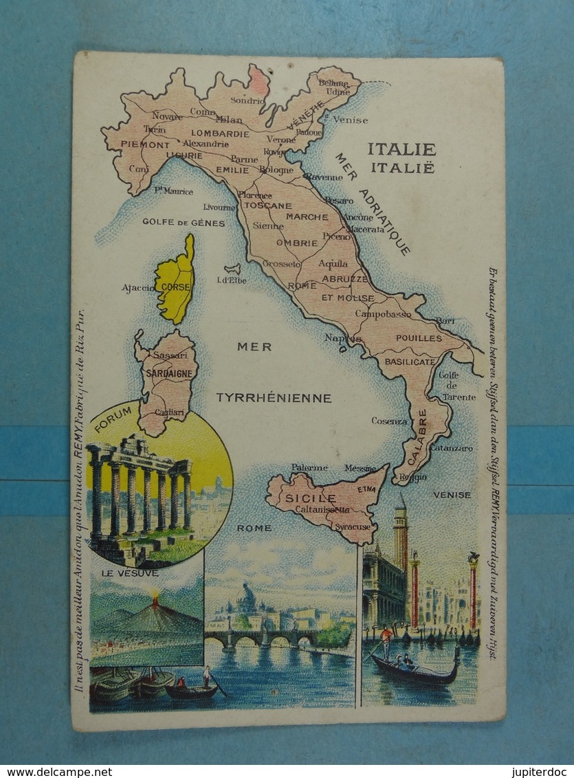 Amidon Remy Italie - Cartes Géographiques