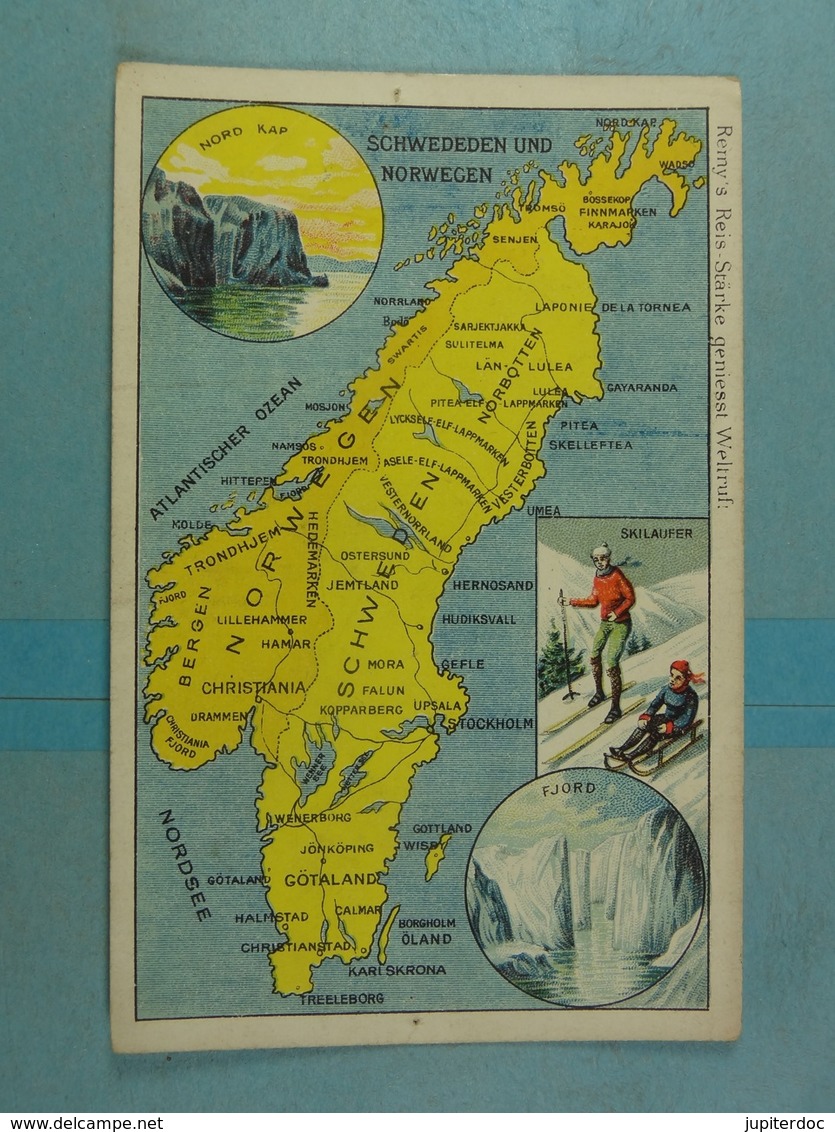 Amidon Remy Schwededen Und Norwegen - Cartes Géographiques