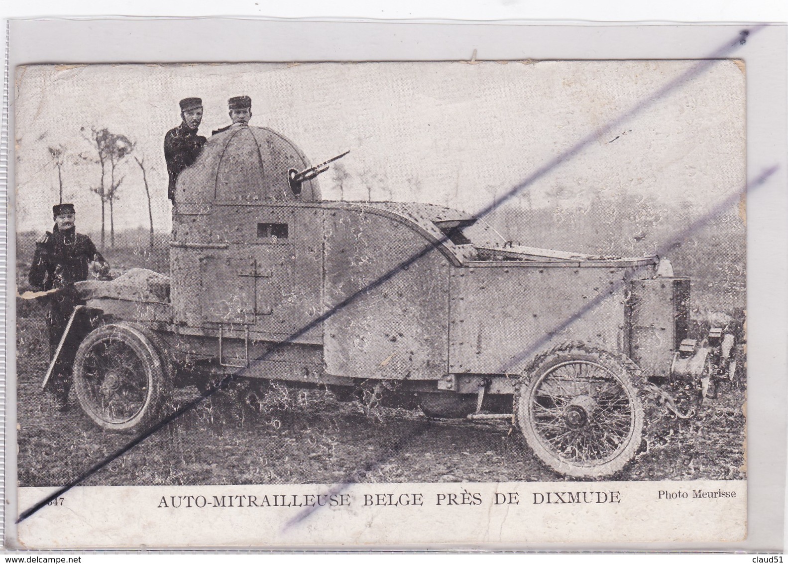 Auto-Mitrailleuse Belge Prés De Dixmude ( Guerre De 1914) - Equipment