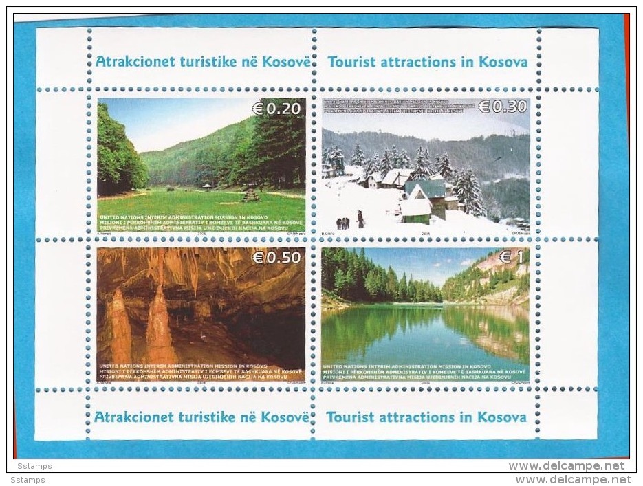 2006 X BF-3  KOSOVO UNMIK TURISMO TOURIST ATTRACTIONS IN KOSOVA NEVER HINGED - Kosovo