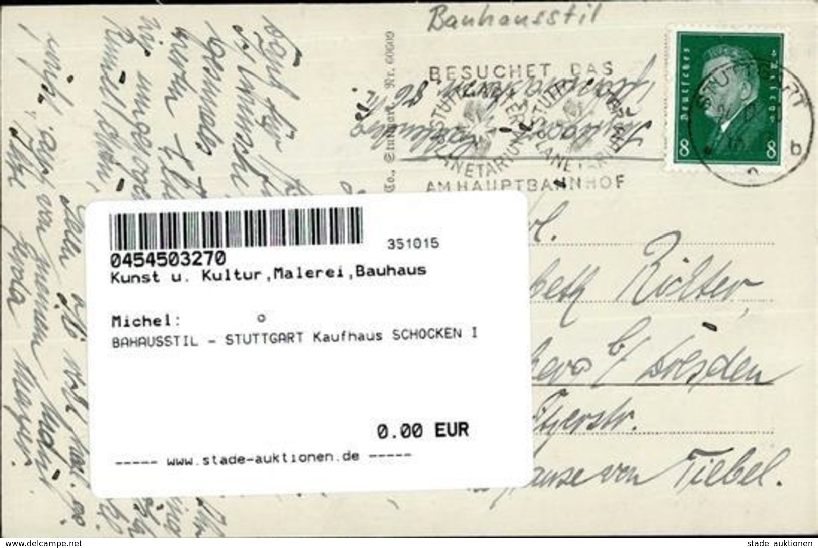 BAUHAUSSTIL - STUTTGART Weissenhof Siedlung I - Unclassified