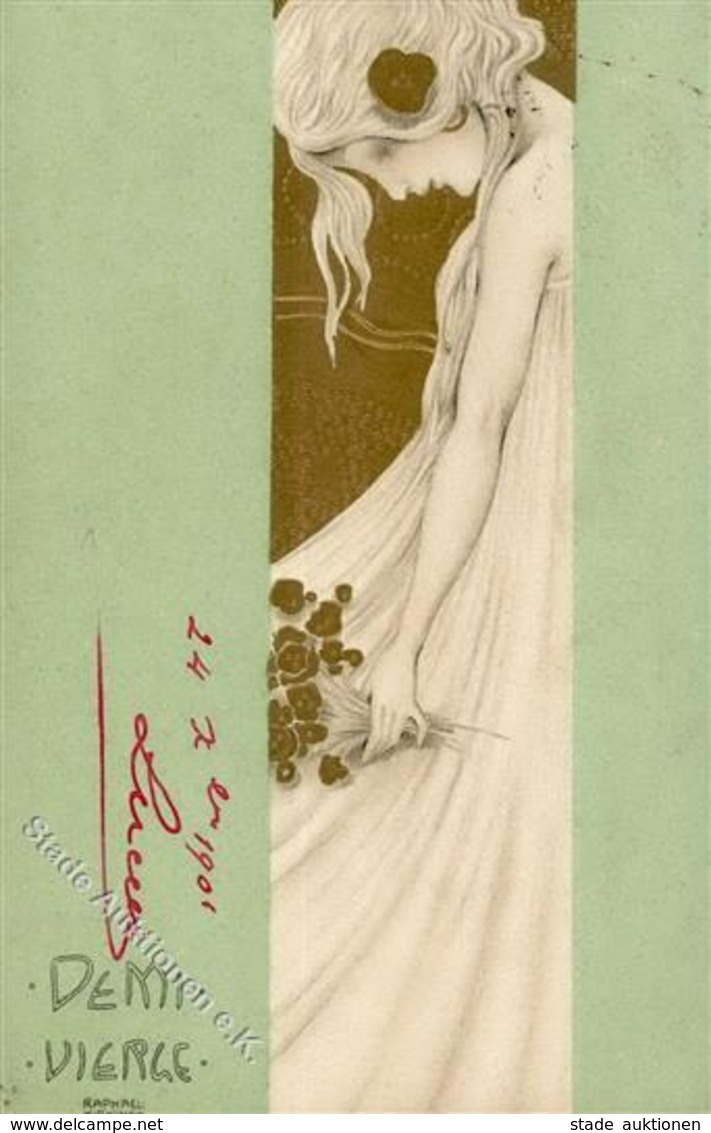 Kirchner, R. Demi Vierge Künstlerkarte 1901 I-II - Kirchner, Raphael