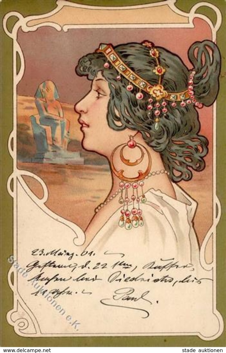 Jugendstil Frau  1901 I-II Art Nouveau - Ohne Zuordnung