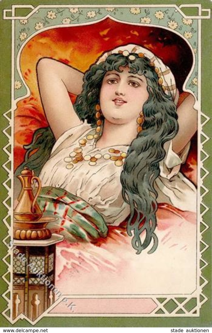 Jugendstil Frau 1901 I-II Art Nouveau - Ohne Zuordnung