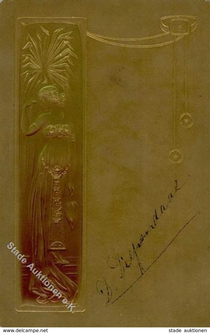 Jugendstil Frau Künstlerkarte 1905 I-II Art Nouveau - Unclassified