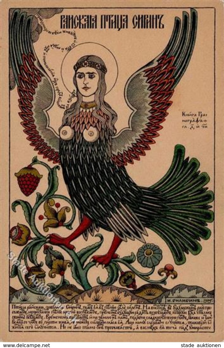 Bilibin, I. Jugendstil  Künstlerkarte I-II Art Nouveau - Ohne Zuordnung