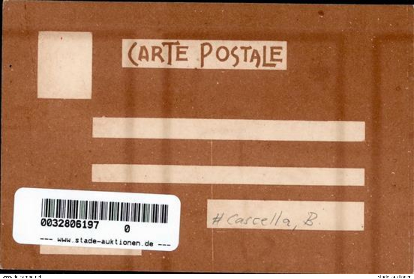 Cascella, B. Arkordeonspieler Künstlerkarte I-II - Unclassified