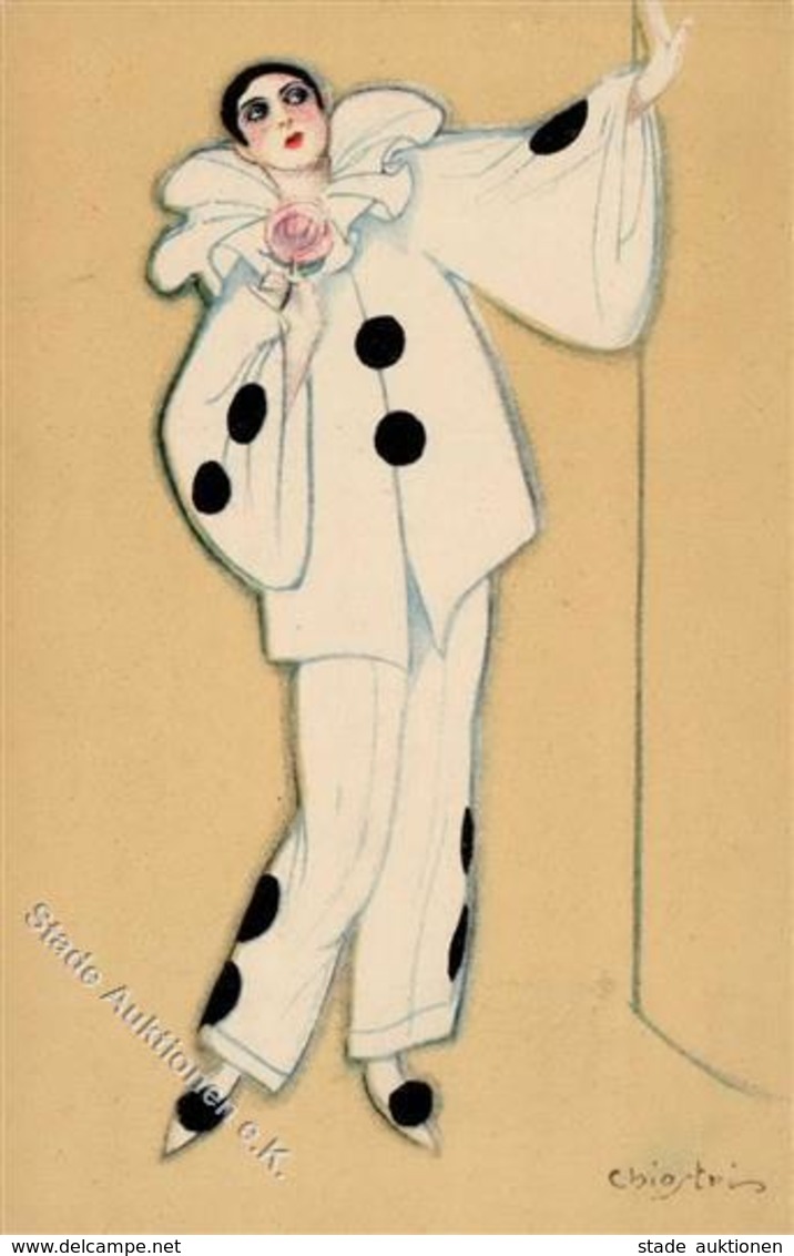 Chiostri, C. Pierrot Künstlerkarte I-II - Ohne Zuordnung