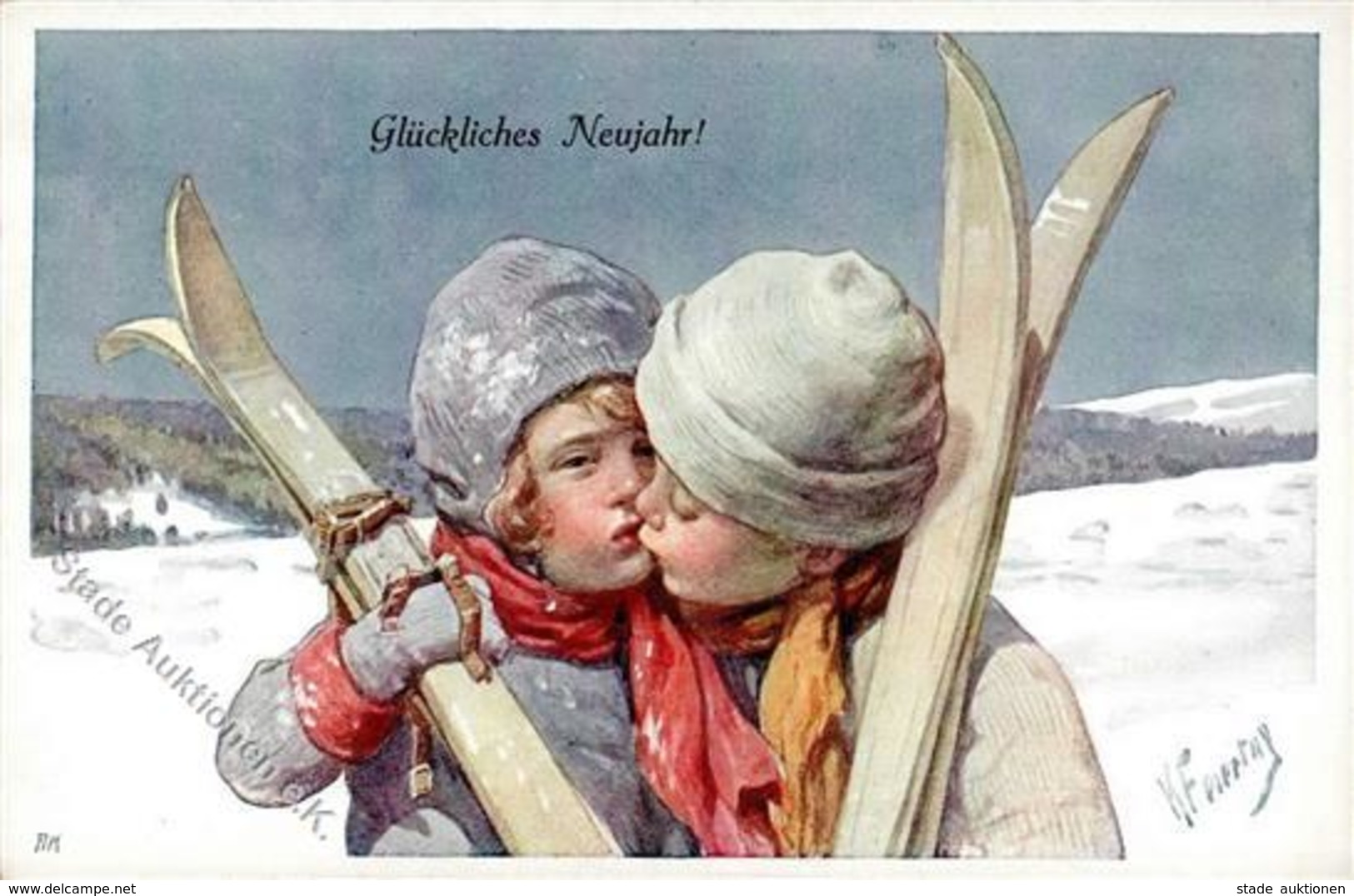 Feiertag, K. Kinder Ski Verlag TSN 613 Künstlerkarte I-II - Non Classés