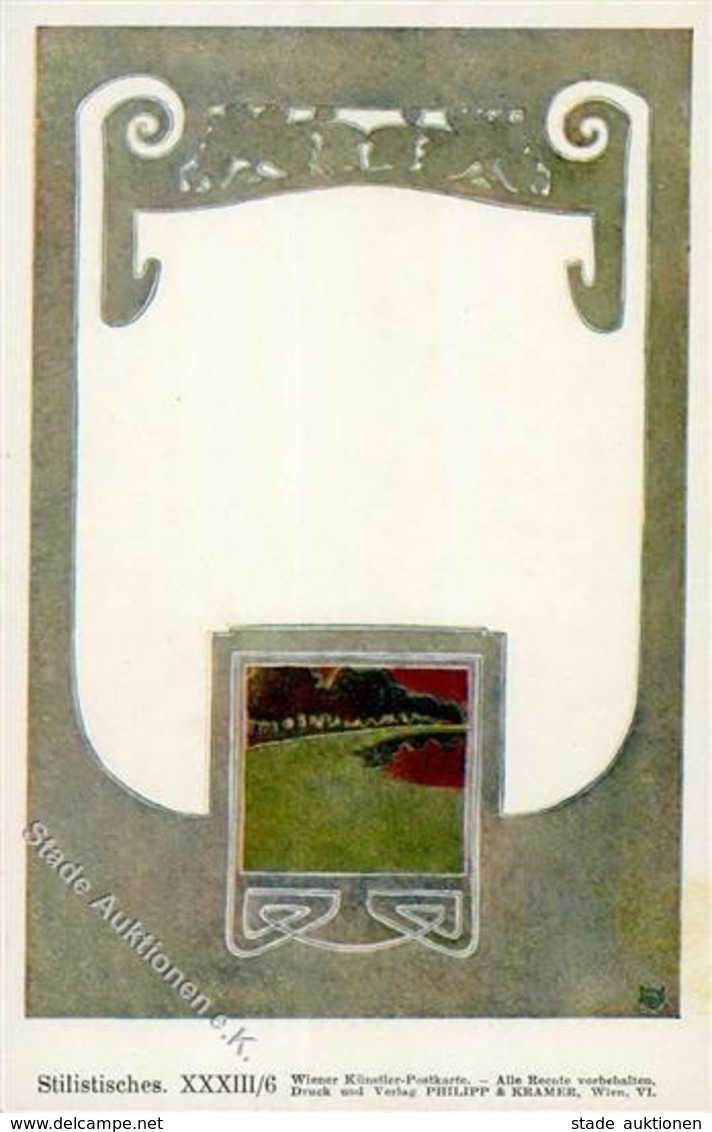 Hoffmann, Josef Jugendstil Philipp U. Kramer Künstler-Karte I-II Art Nouveau - Non Classés