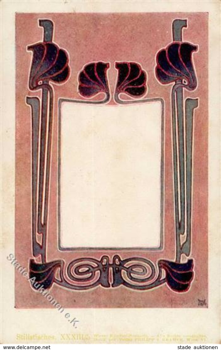 Hoffmann, Josef Jugendstil Philipp U. Kramer Künstler-Karte I-II Art Nouveau - Non Classés