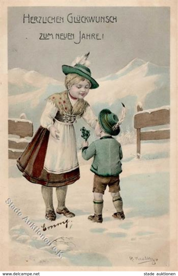 Kratky, R. Kinder Tracht TSN 625 Künstlerkarte 1907 I-II - Non Classés