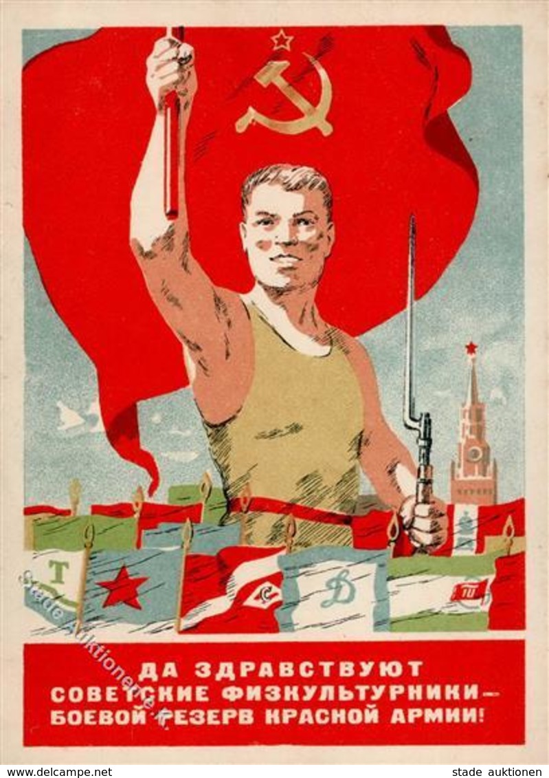 Kunst Russland Propaganda  Künstlerkarte I-II - Non Classés