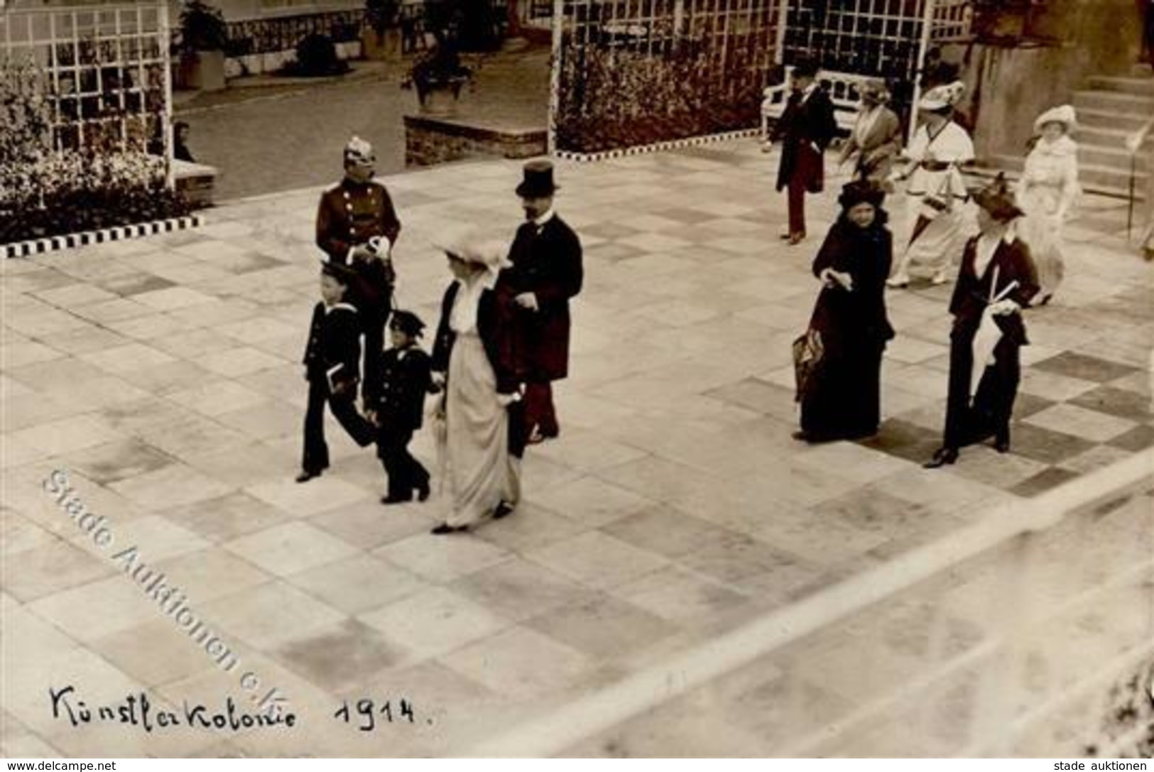 Kunstgeschichte Darmstadt Künstlerkolonie Foto AK 1914 I-II - Christiansen