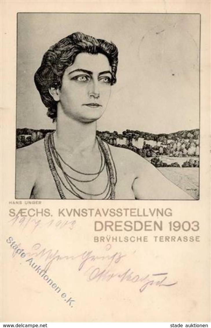 Kunstgeschichte Dresden Unger, Hans Sächs. Kunstausstellung 1903 I-II - Non Classés