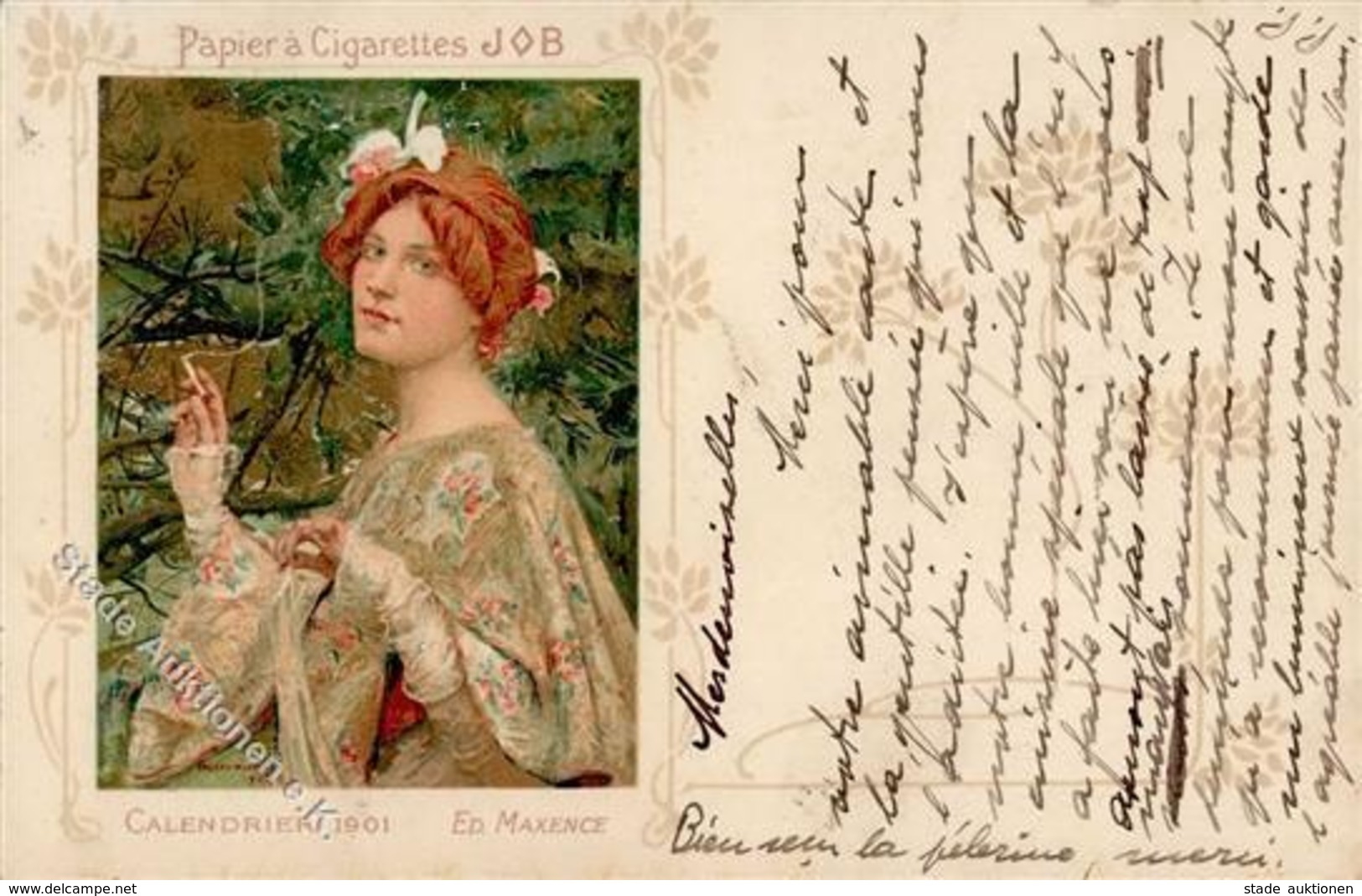 Collection JOB Sign. Maxence, Ed. Calendrier 1901 Künstlerkarte 1904 I-II - Unclassified