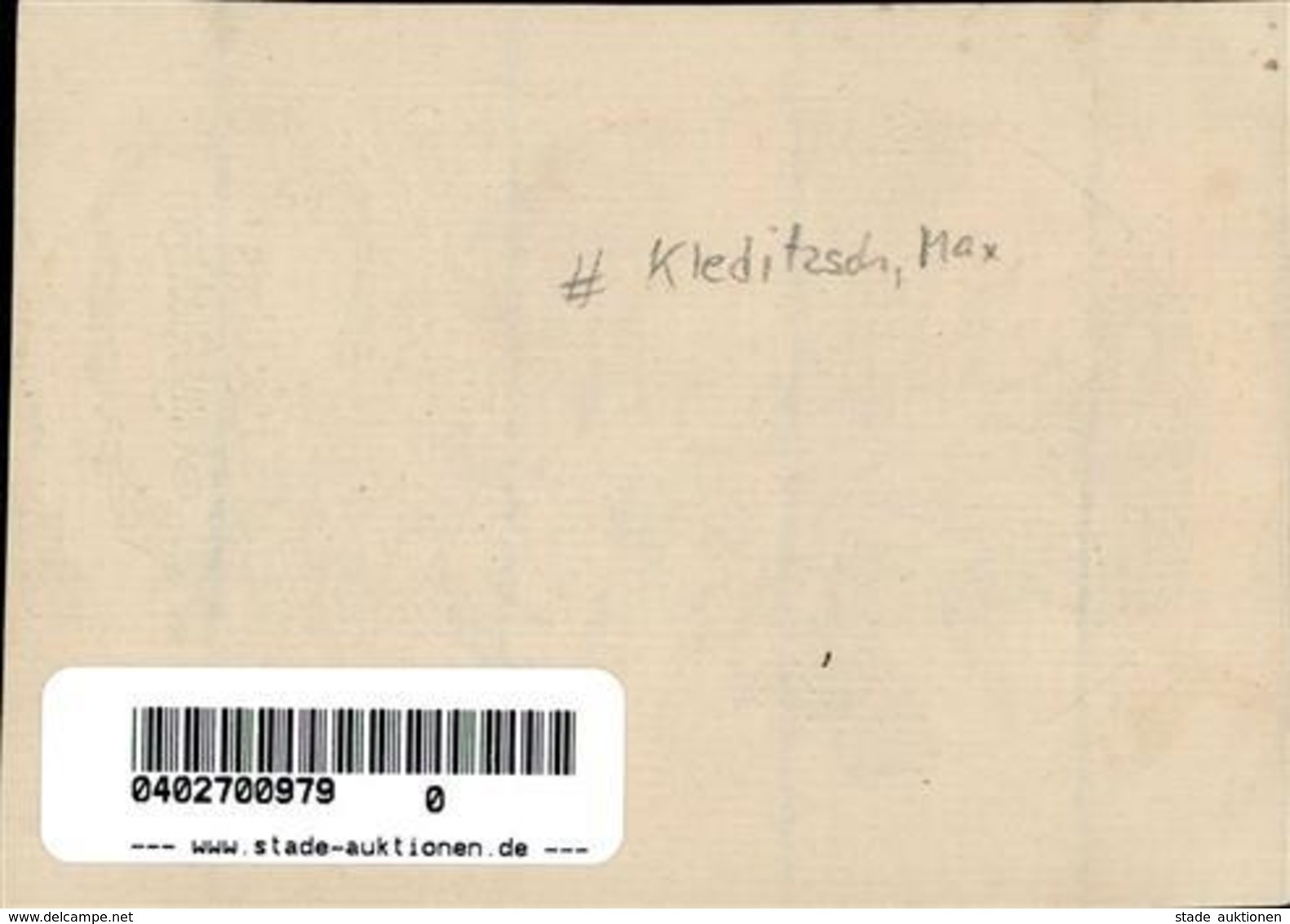 Exlibris Sign. Kleditzsch, Max Künstlerkarte I-II (keine Ak-Einteilung) - Unclassified