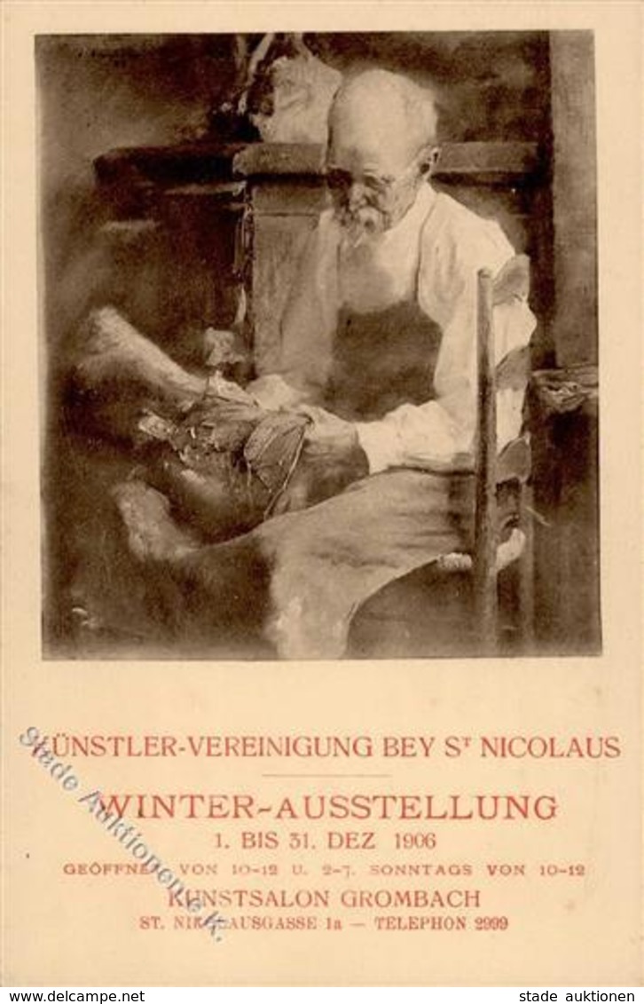 Kunstgeschichte Grombach (6927) Künstler Vereinigung Bey's Nicolaus Winter Ausstellung  Künstlerkarte I-II Expo - Unclassified