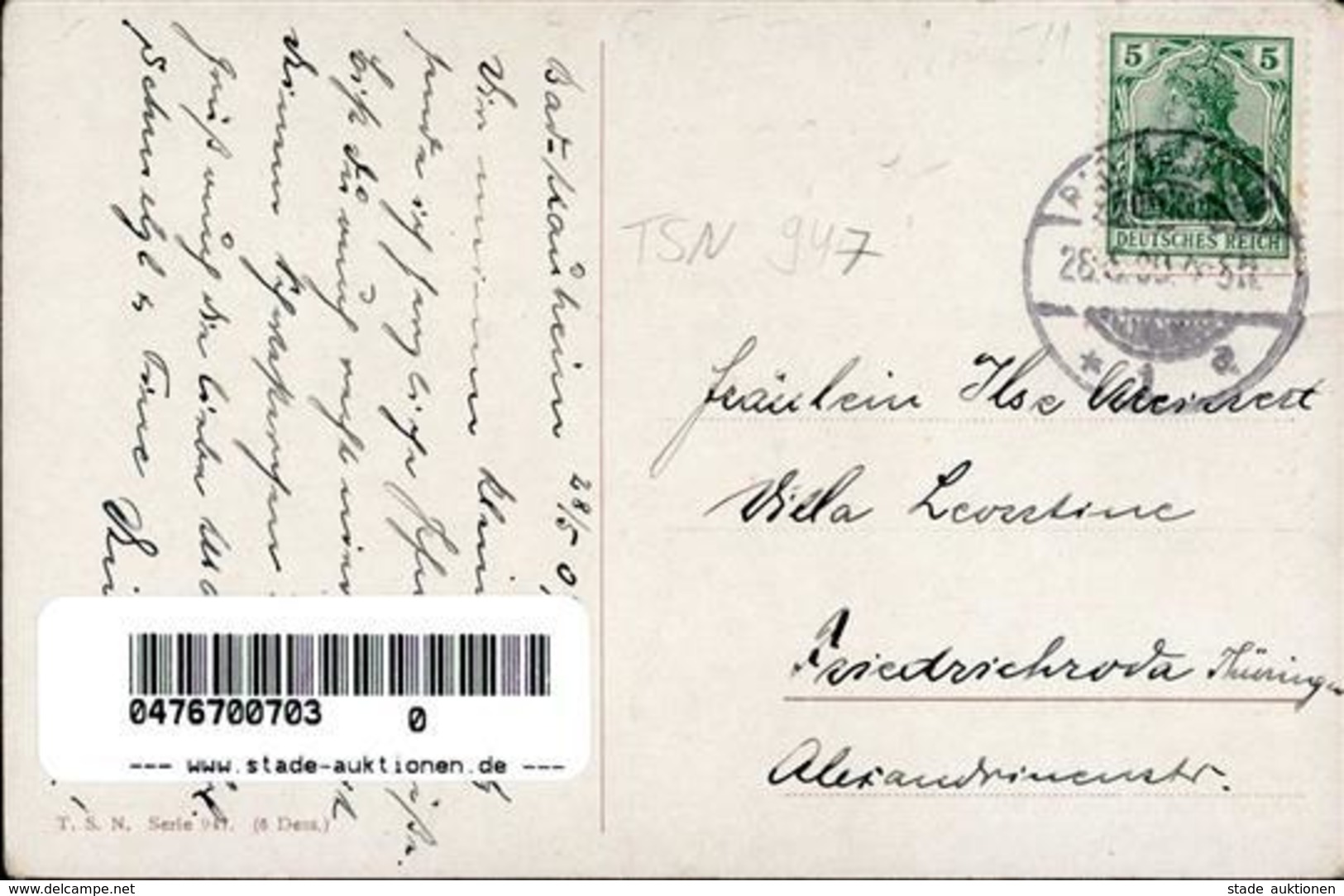 Thiele, Arthur Katzen Personifiziert Verlag TSN 911 Künstlerkarte 1909 I-II Chat - Thiele, Arthur
