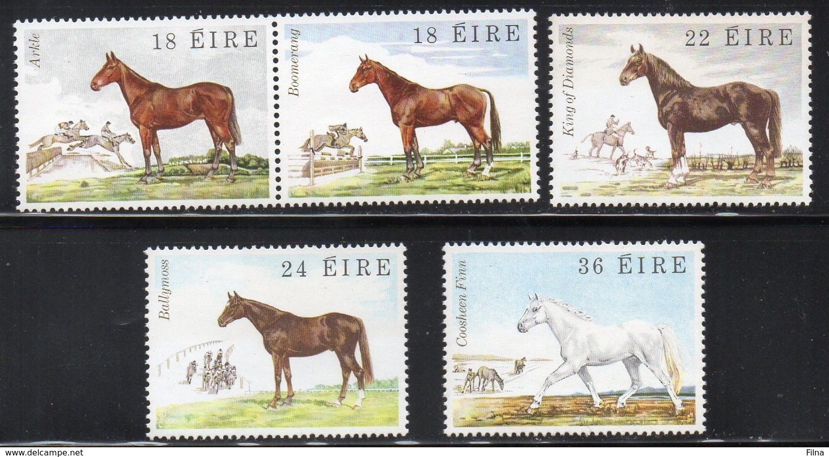 IRLANDA 1981 - FLORA E FAUNA - CAVALLI  - SERIE COMPLETA  - MNH ** - Nuovi