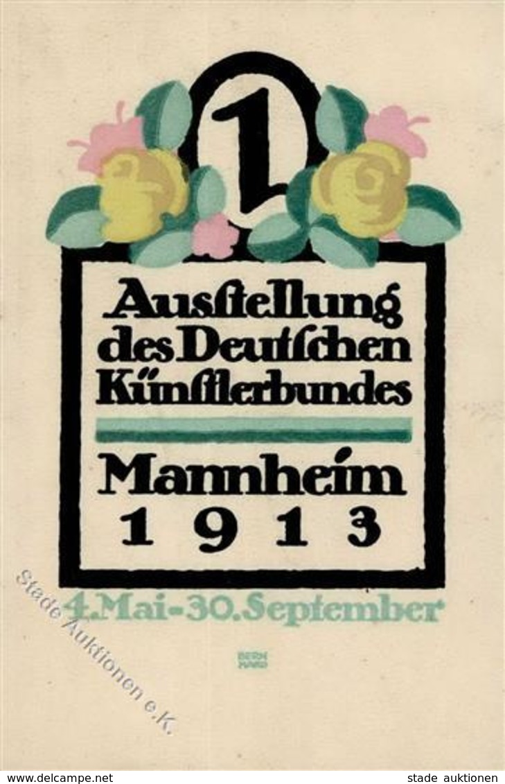 Kunstgeschichte Mannheim Ausstellung Des Deutschen Künstlerbundes 1913 I-II Expo - Unclassified