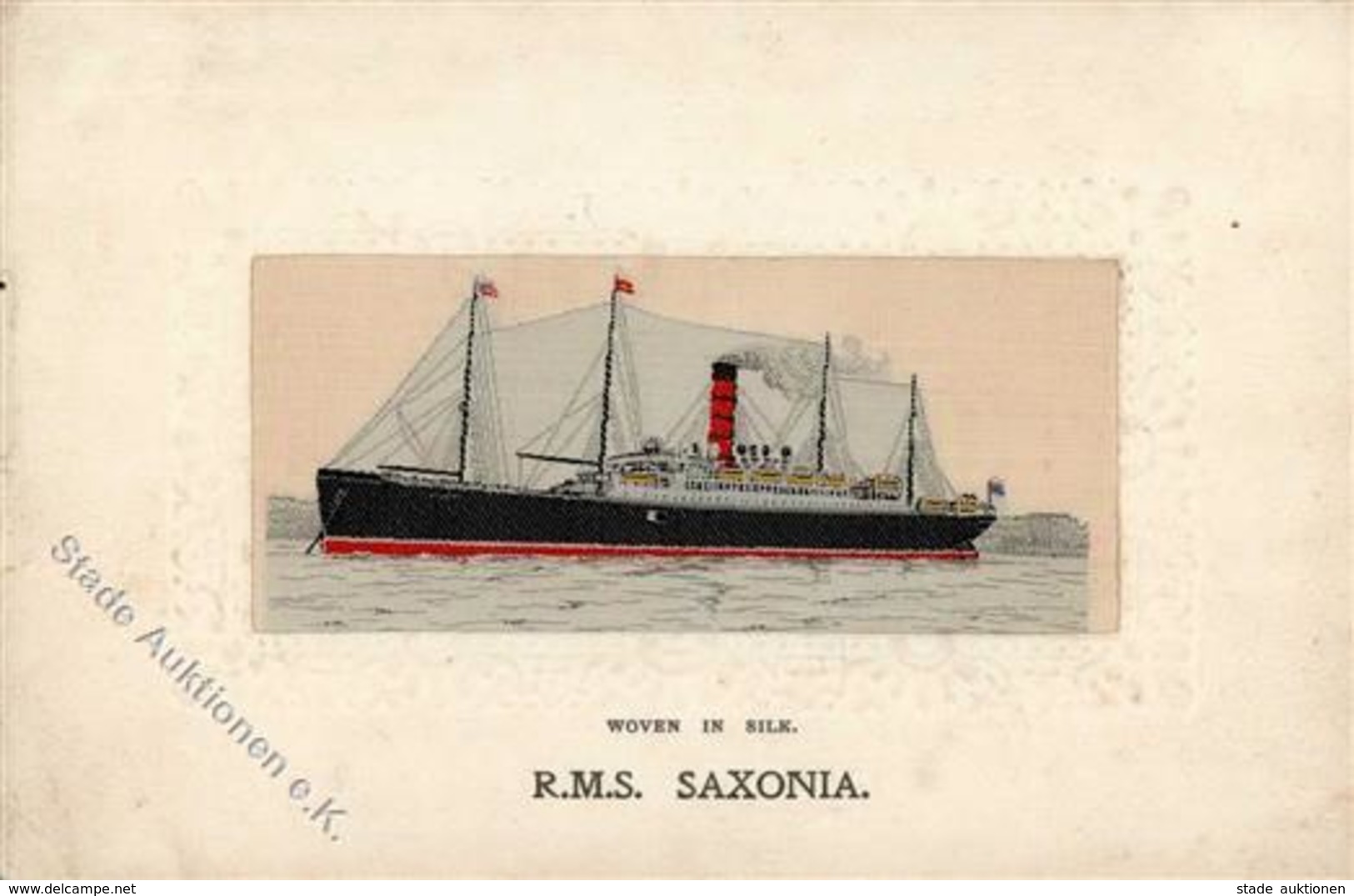 Seide Gewebt RMS Saxonia I-II Soie - Ohne Zuordnung