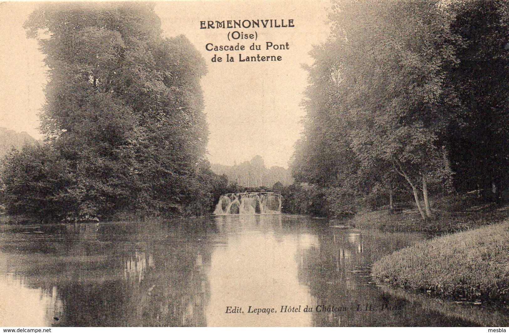 CPA -   ERMENONVILLE  (60)  Cascade Du Pont De La Lanterne - Ermenonville