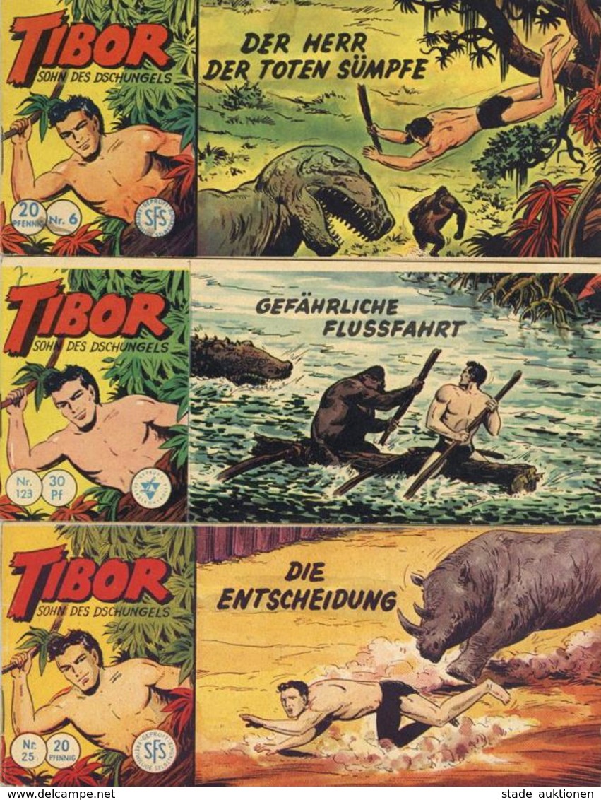 Kinderbuch 6 Hefte Comic Tibor Sohn Des Dschungels II - Spielzeug & Spiele
