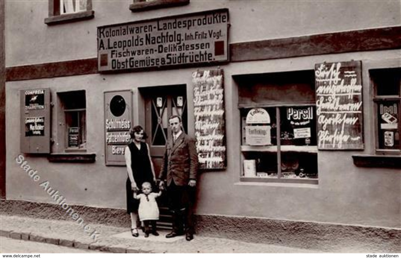 Emailleschild Kolonialwaren  Foto AK I-II - Non Classés