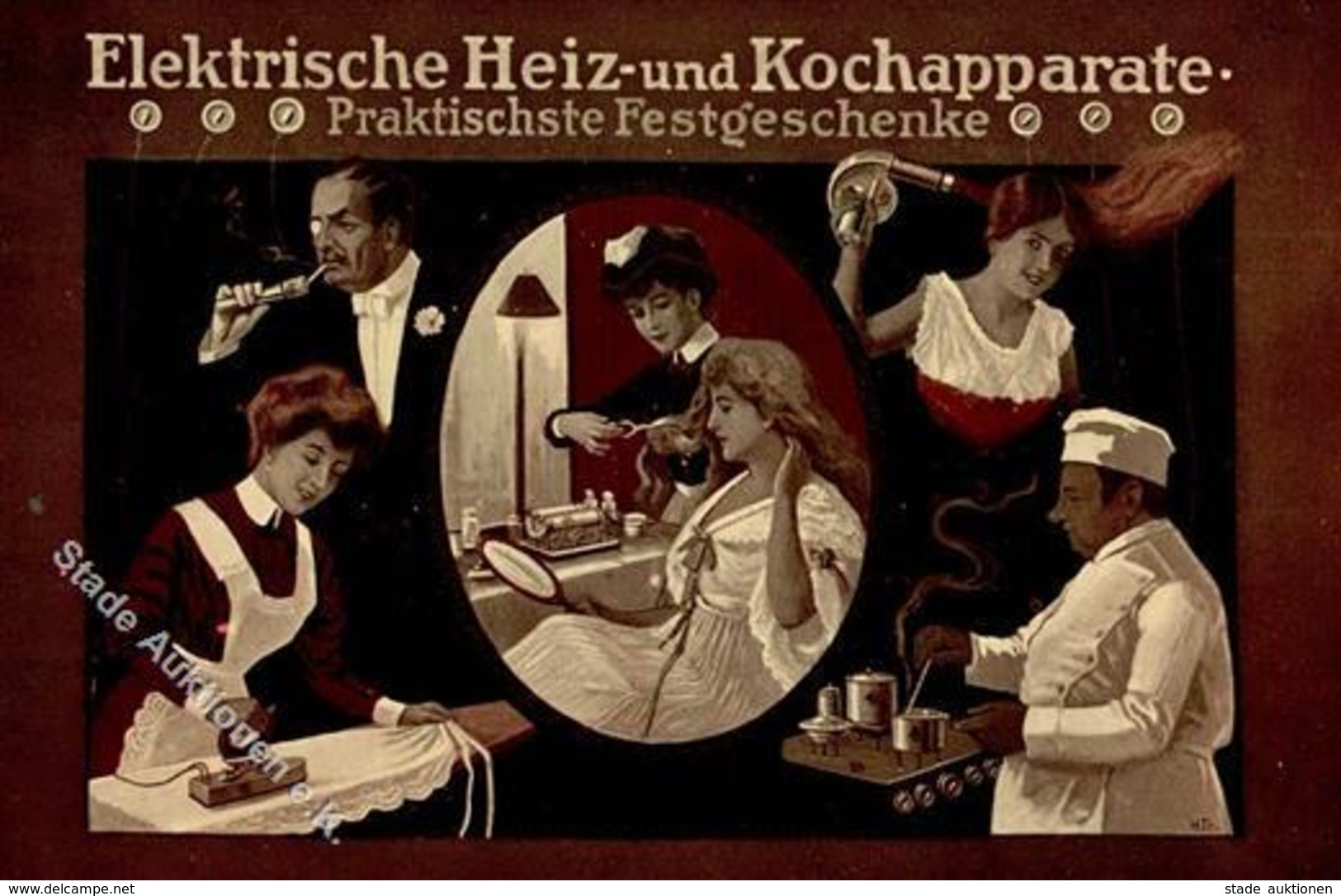 ELEKTRISCHE HEIZ- Und KOCHAPPARATE - Sign. H.Tr. I - Werbepostkarten