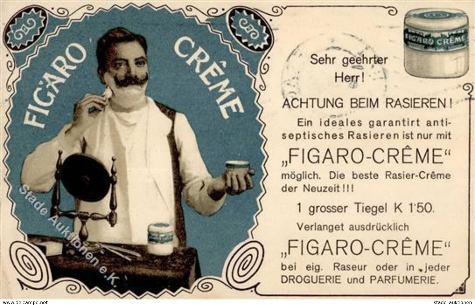 PRAG - FIGARO CREME - Rasiercreme I-II - Publicité