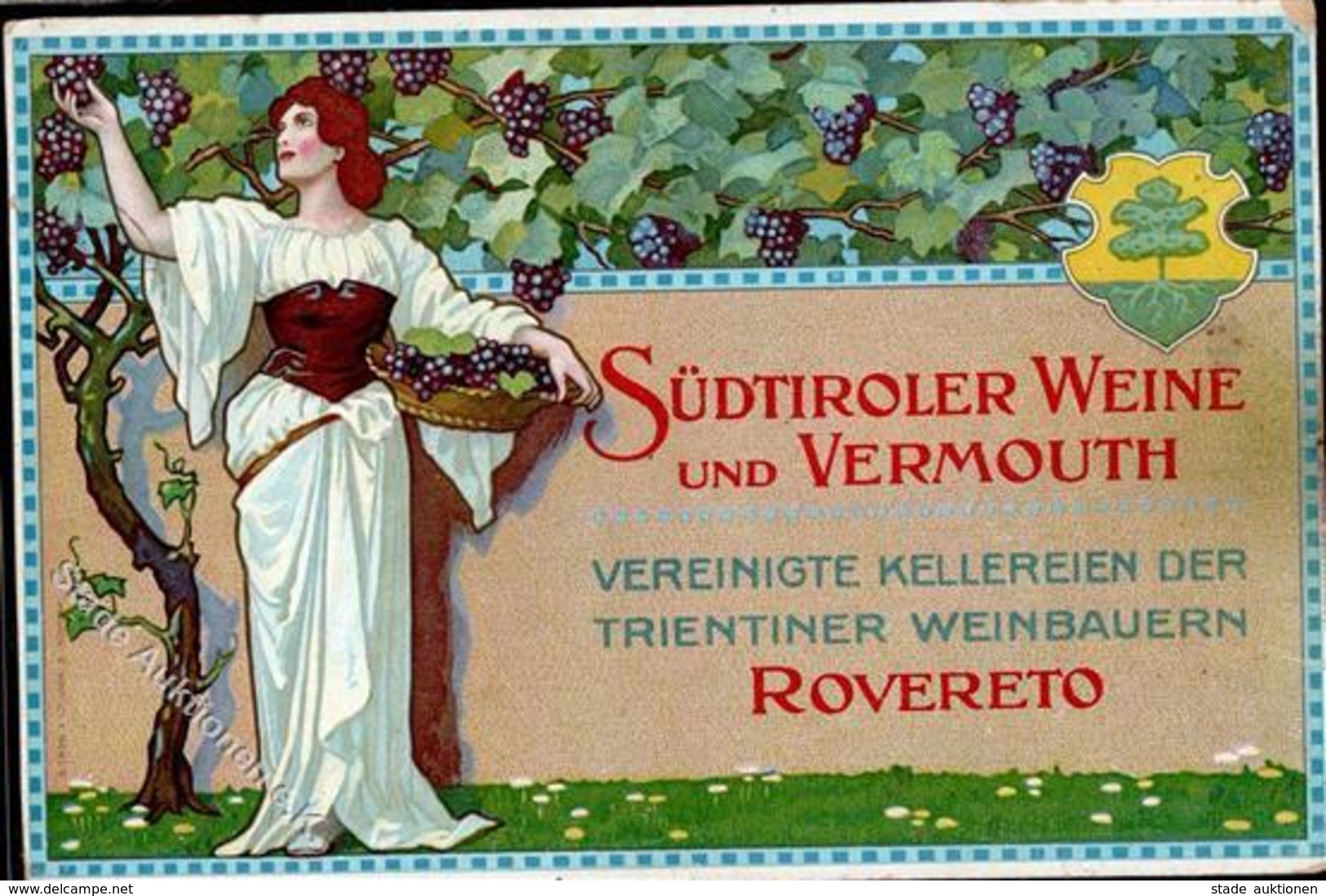 ROVERETO,Trient (Italien) - SÜDTIROLER WEINE, Ecken Gestoßen, II - Advertising