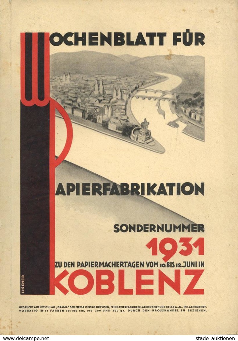 Werbung Buch Wochenblatt Für Papierfabrikation Sondernummer 1931 Güntter Staib Verlag 120 Seiten Sehr Viele Abbildungen  - Publicité