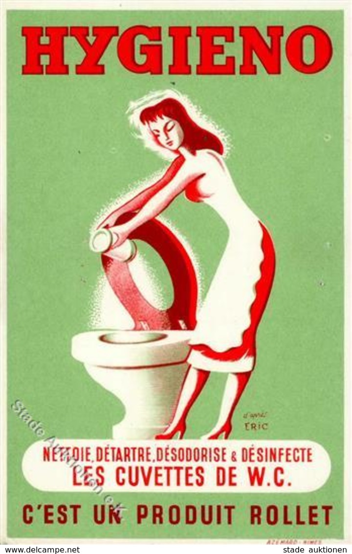 Werbung Hygieno Les Cuvettes De WC Werbe AK I-II Publicite - Publicité