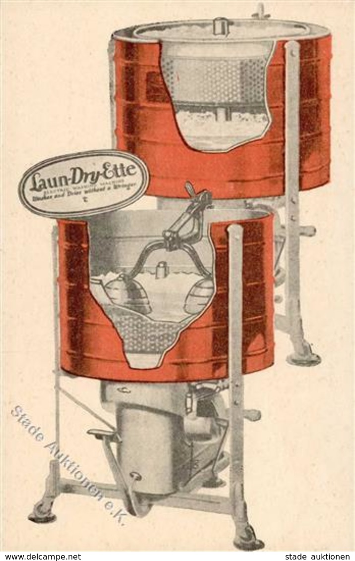 Werbung Laun-Dry-Ette Waschmaschine  Werbe AK I-II Publicite - Publicité