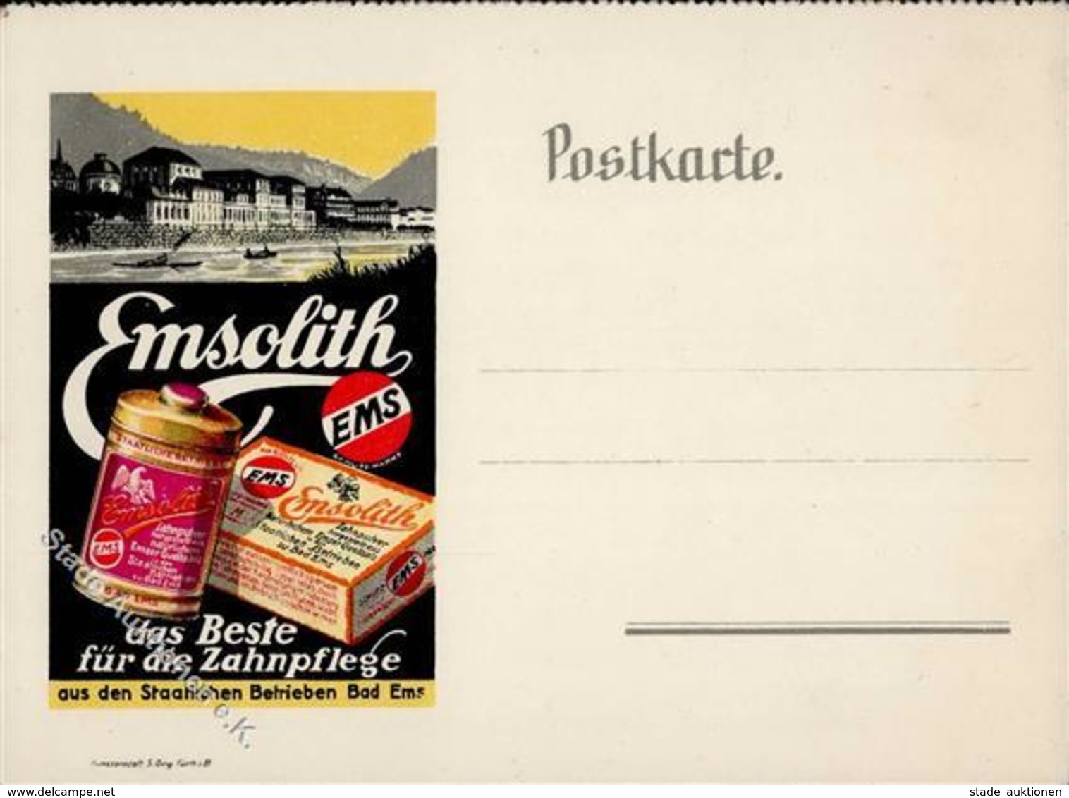 Pharma Werbung Bad Ems (5427) Emsolith I-II Publicite - Advertising