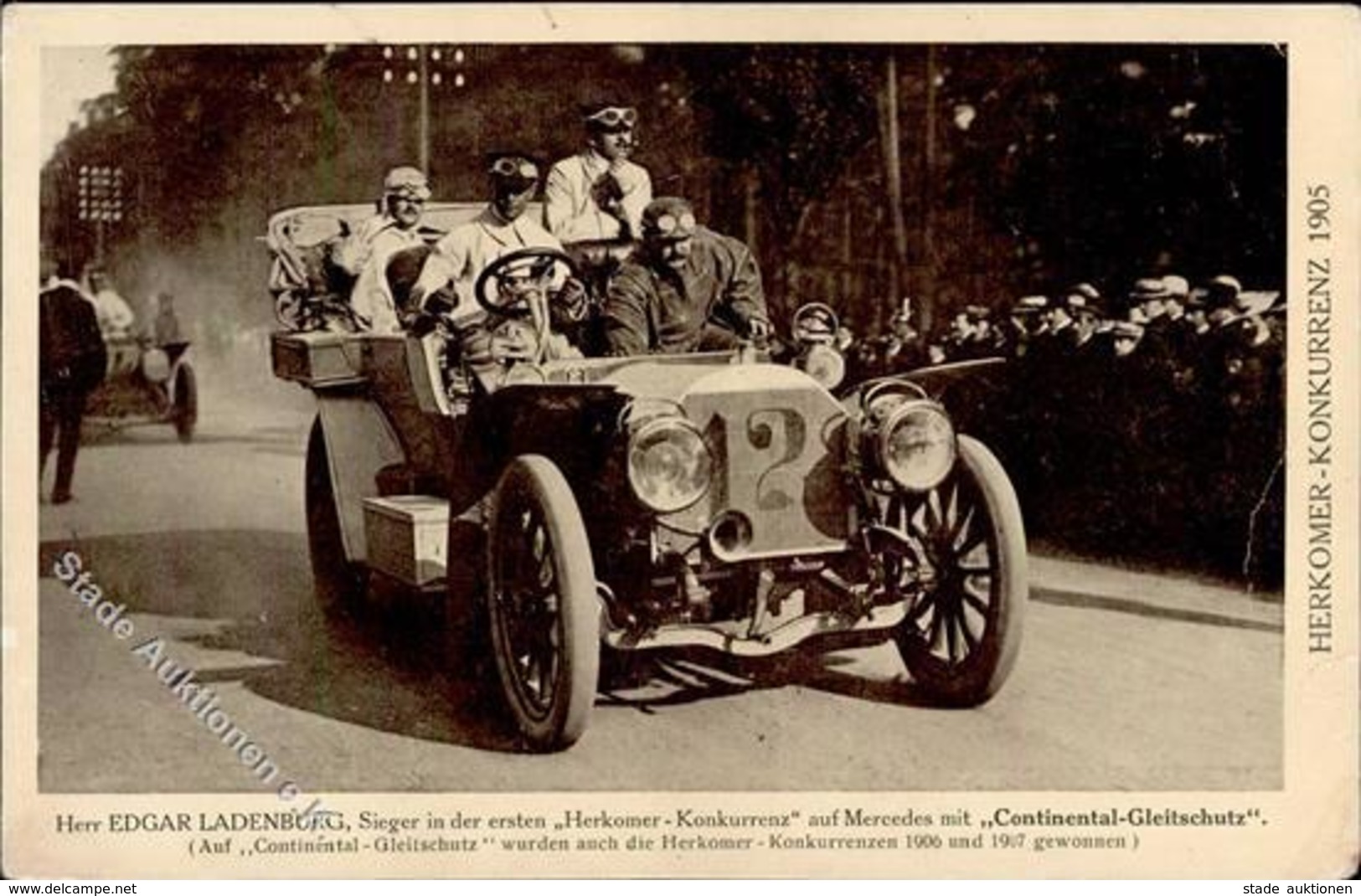 Continental Herkomer Konkurrenz Edgar Ladenburg 1905 I-II - Werbepostkarten
