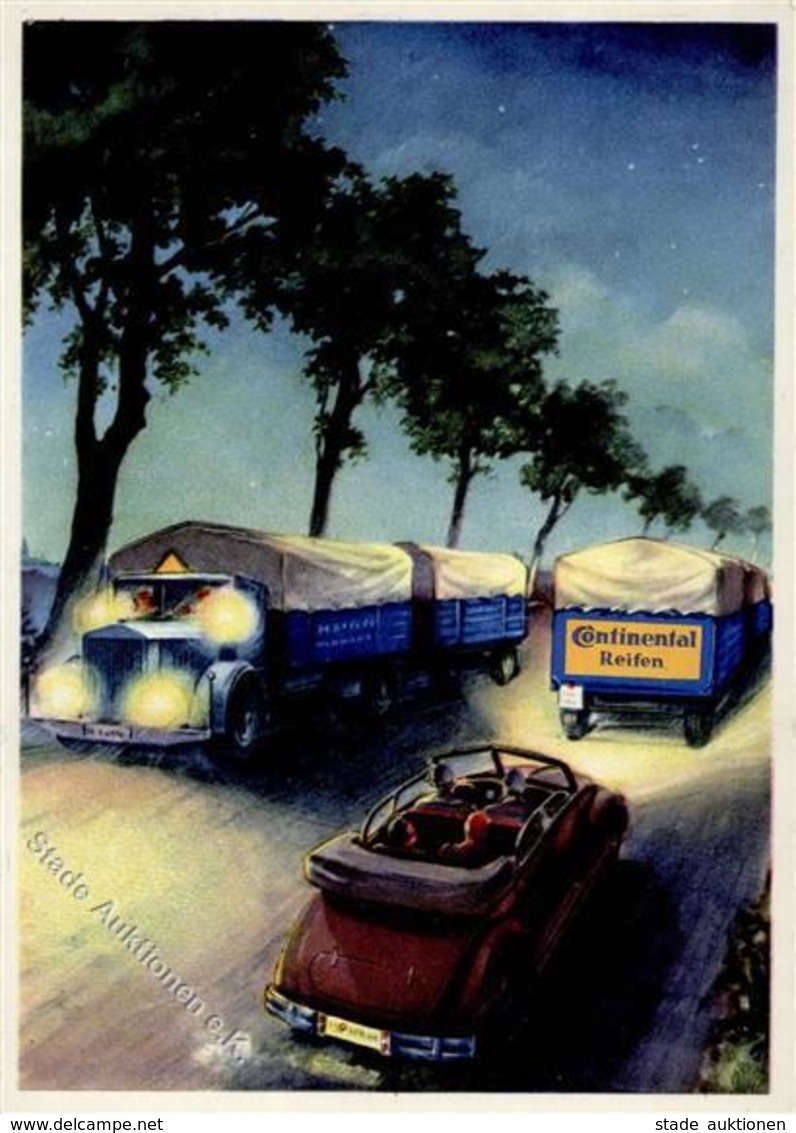 Continental LKW Auto Werbe AK I-II - Advertising