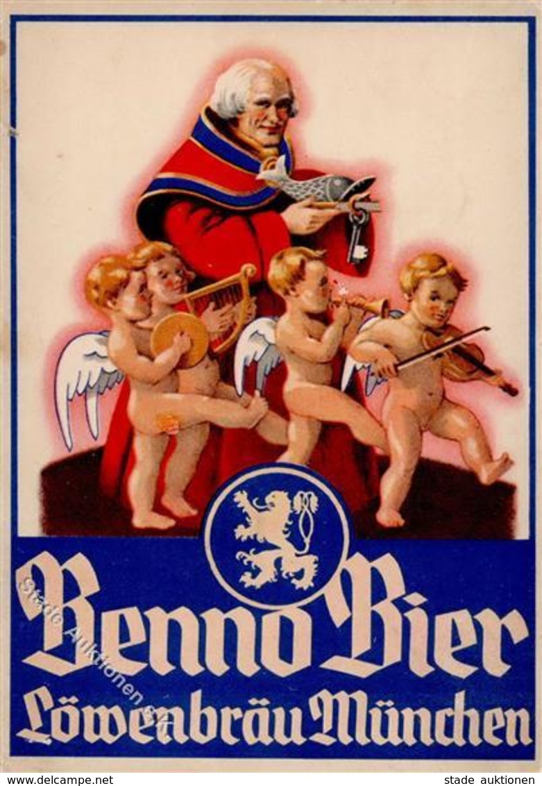 Bier Benno Bier Löwenbräu München Werbe AK I-II Bière - Publicité