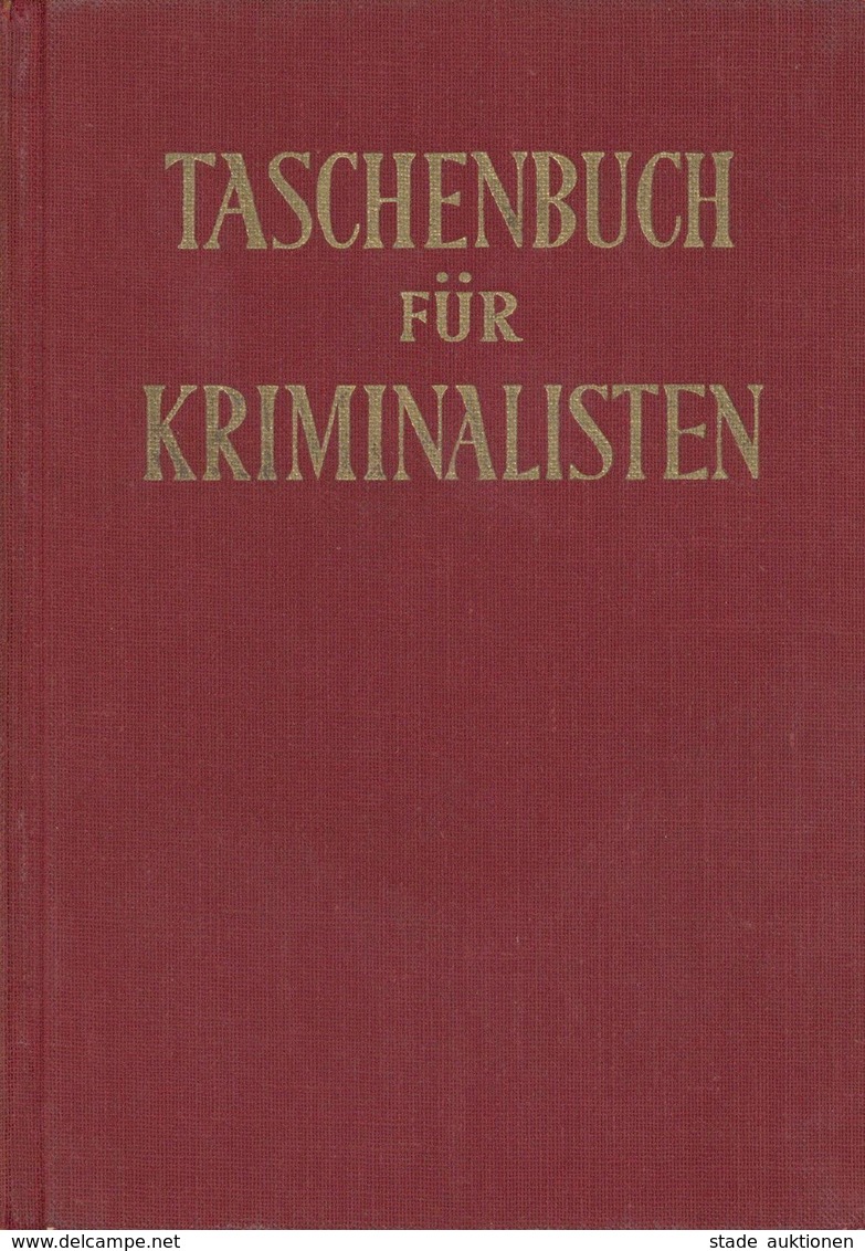 Polizei Buch Taschenbuch Für Kriminalisten Gerichtliche Medizin Für Polizeibeamte Gerchow, Joachim Dr. 1956 Verlag Deuts - Police - Gendarmerie