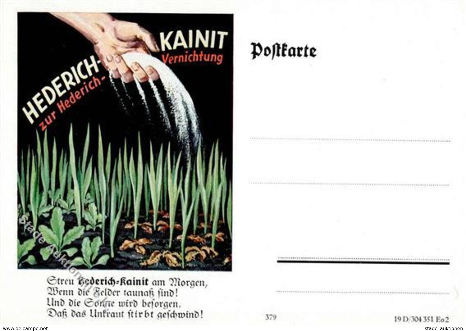 LANDWIRTSCHAFT - HEDERICH-KAINIT - Unkrautvernichter I - Exhibitions