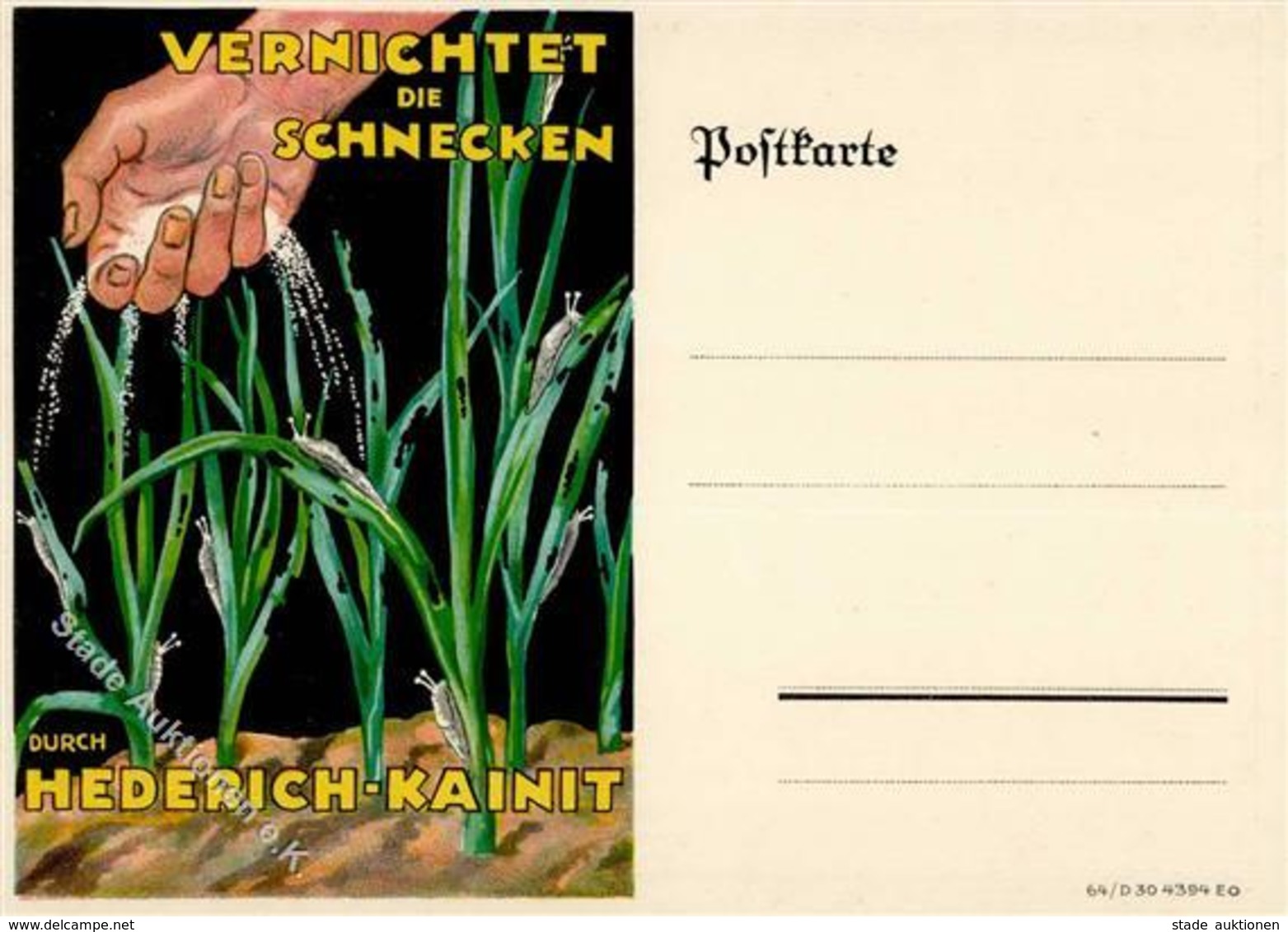 LANDWIRTSCHAFT - HEDERICH-KAINIT - Vernichtet Die Schnecken I - Exhibitions