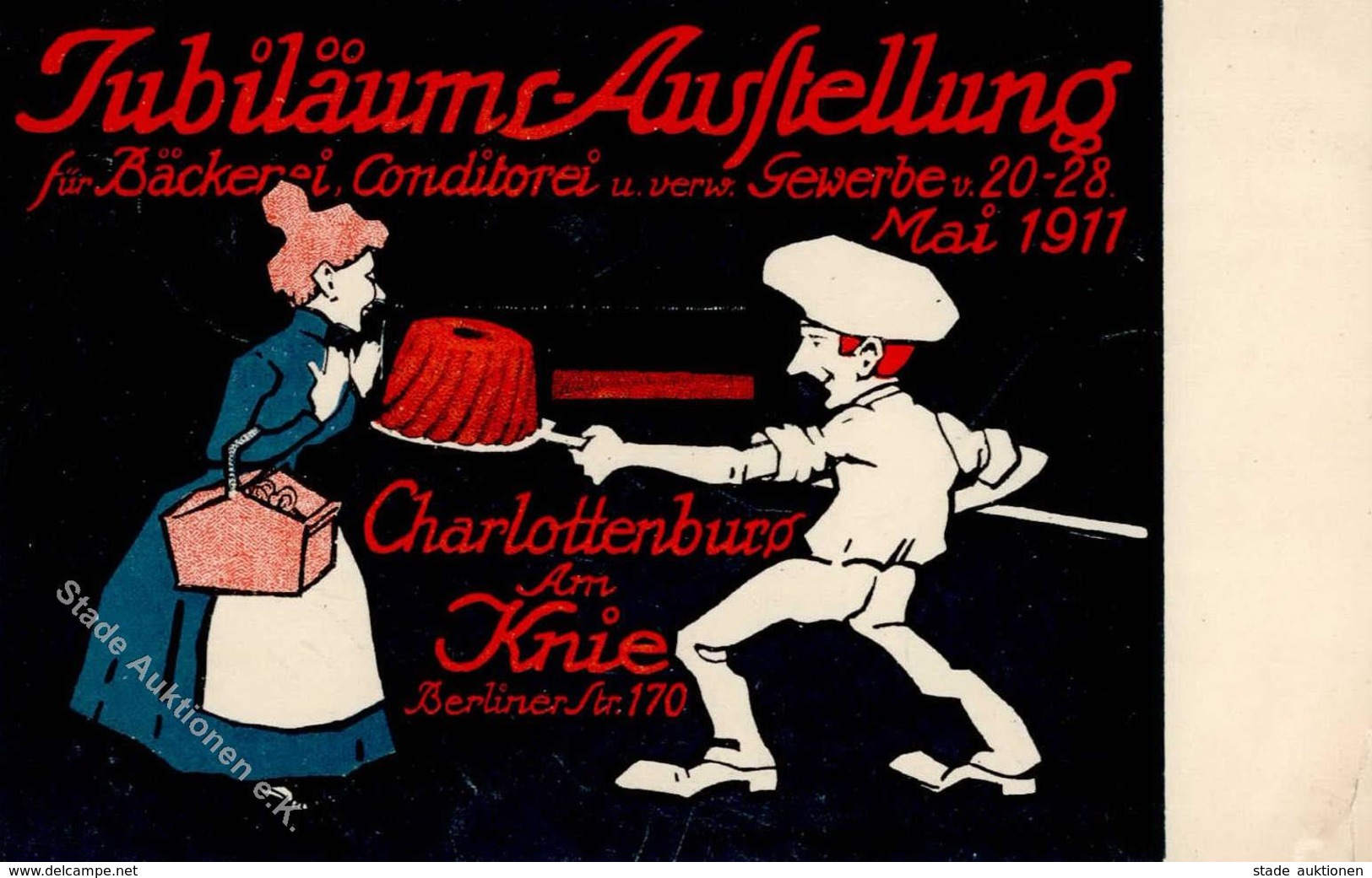 Ausstellung Charlottenburg (1000) Jubiläums Ausstellung Für Bäckerei Konditorei U. Verw. Gewerbe 1911 I-II Expo - Expositions