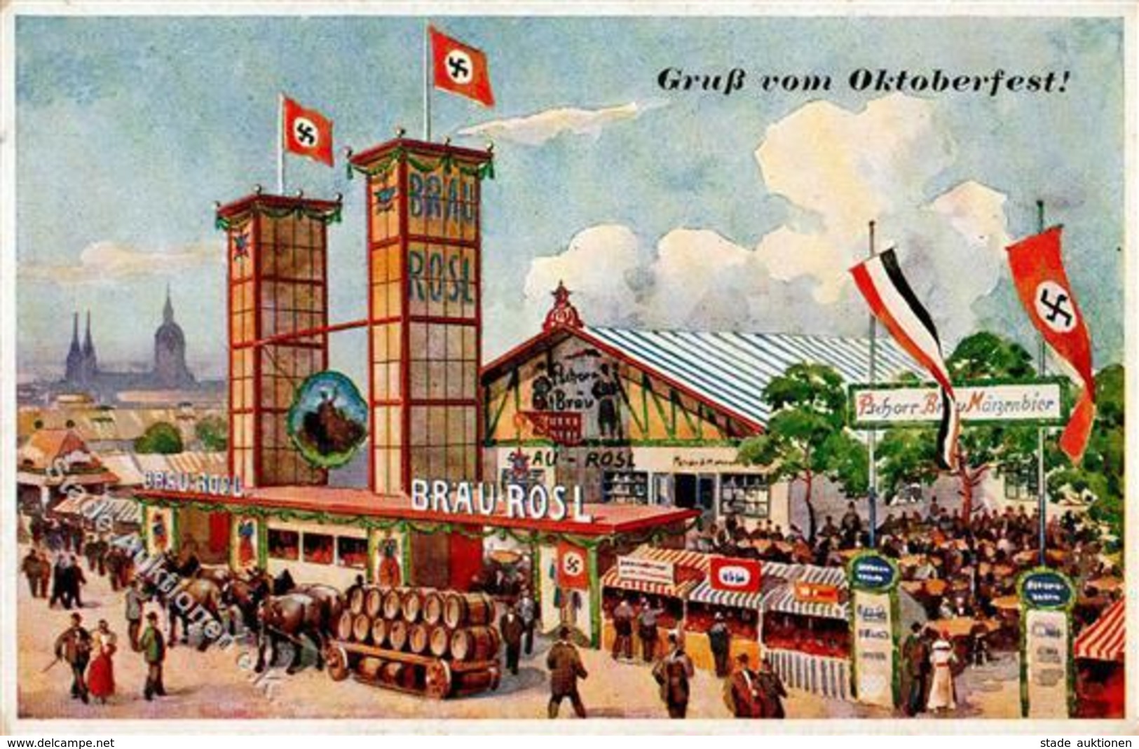 Oktoberfest München (8000) WK II Jubiläumsfest 125 Jahre  I-II - Ausstellungen